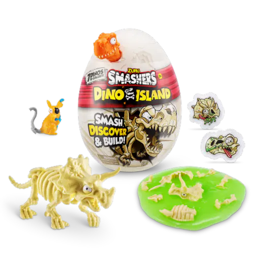 Smashers Dino Island Nano Egg - Portocaliu