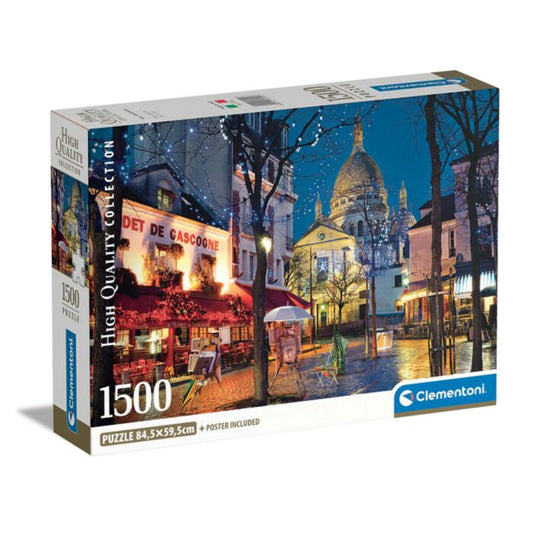 Puzzle Clementoni  1500 PARIS-MONTMARTRE COMPACT BOX