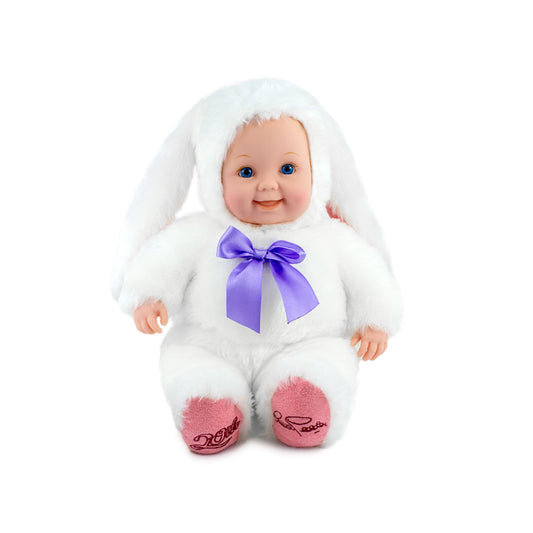 Anne Geddes - Pui de iepuras 30 cm - alb