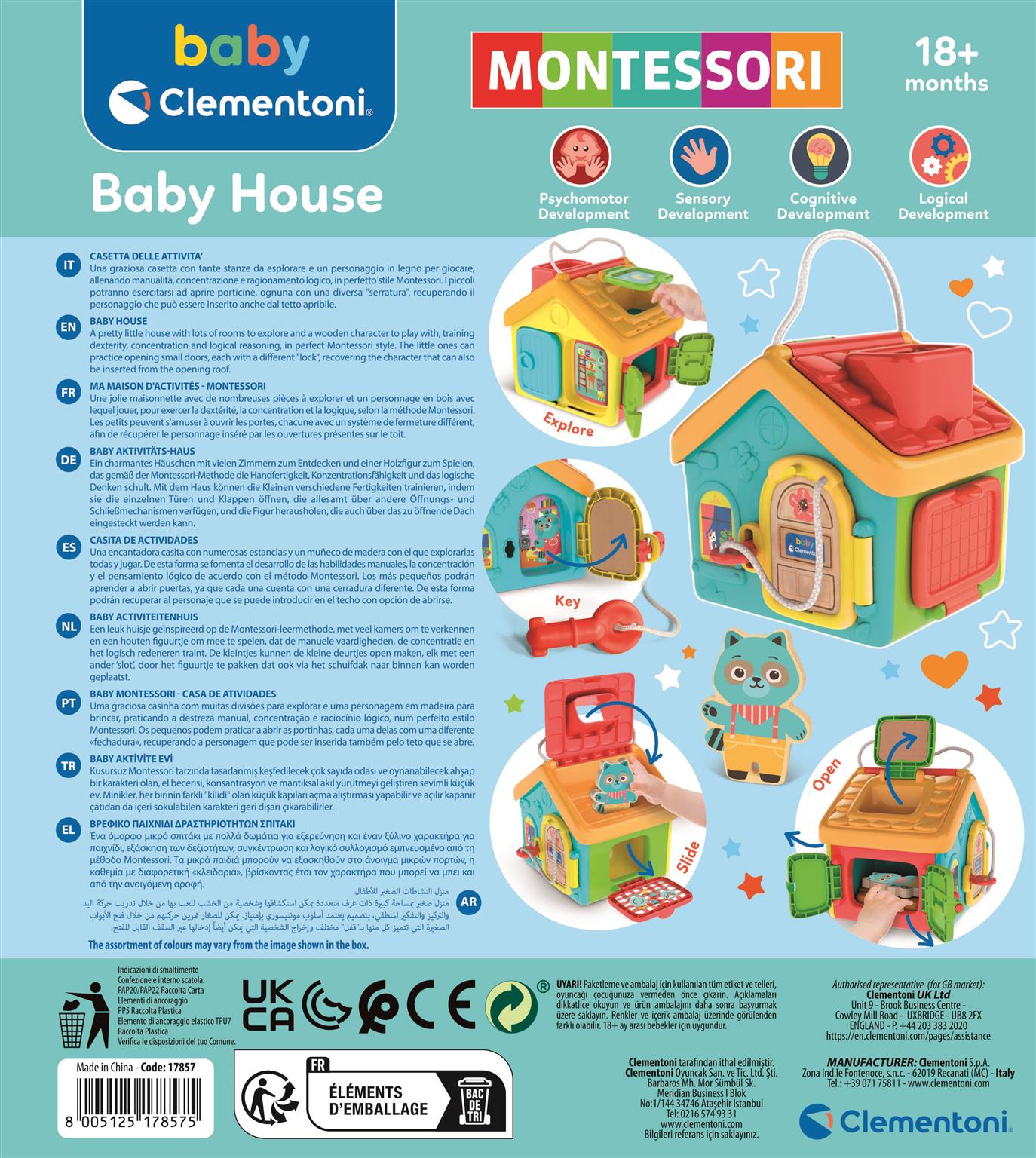 Montessori Baby House - Casa educativa cu cheita / 6