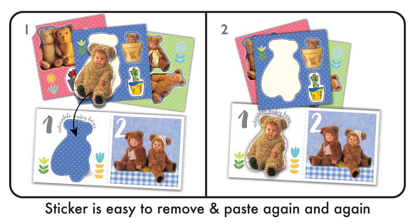 Anne Geddes - Ursulet 23 cm cu mini-carte cu stickere / 12