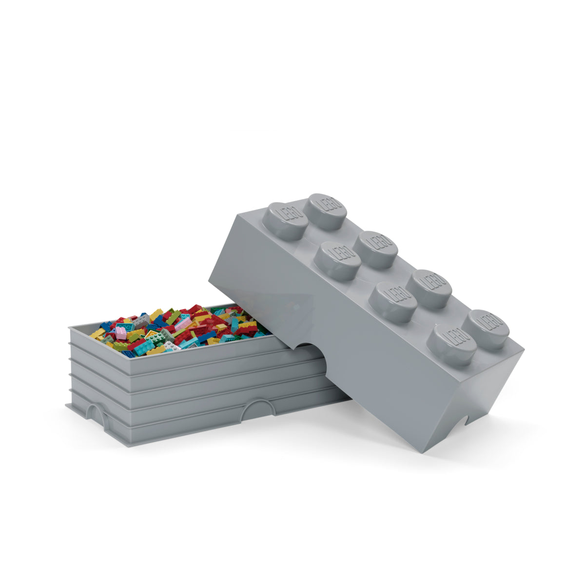 Cutie depozitare LEGO 8 (4x2) - Gri