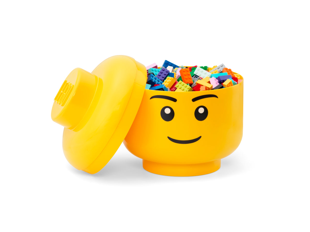 Cutie Depozitare Mare (L) Cap Minifigurina LEGO (24x27,1cm) - Baiat