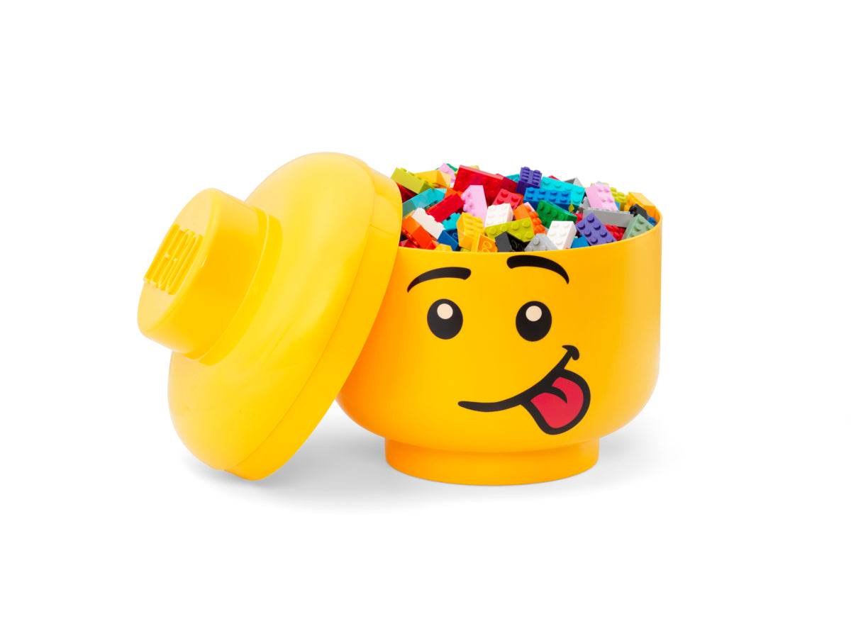 Cutie Depozitare Mare (L) Cap Minifigurina LEGO (24x27,1cm) - Silly