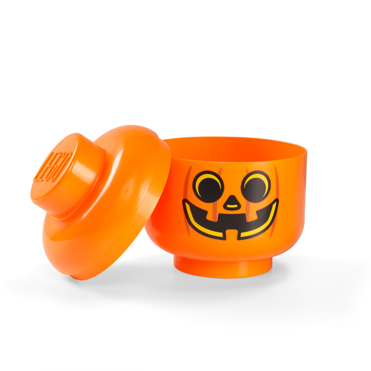 Cutie Depozitare Mare (L) Cap Minifigurina LEGO (24x27,1cm) - Dovleac