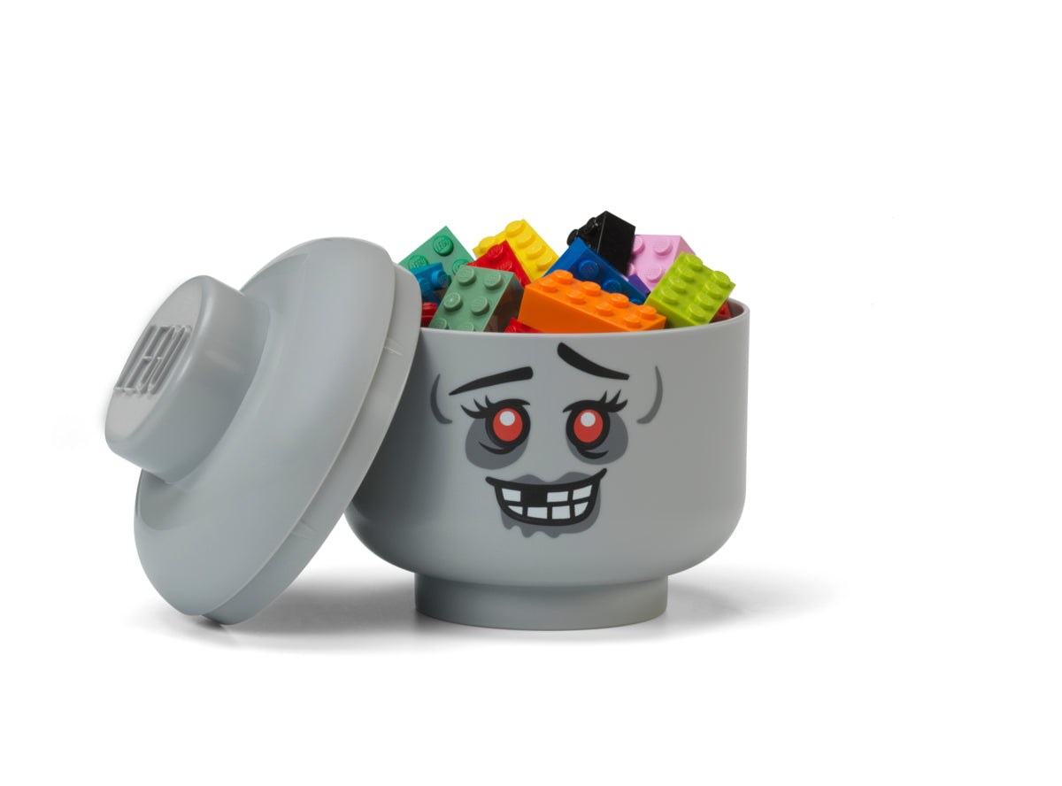Mini Cutie Depozitare Cap Minifigurina LEGO (10,2x11,5cm) - Zombie