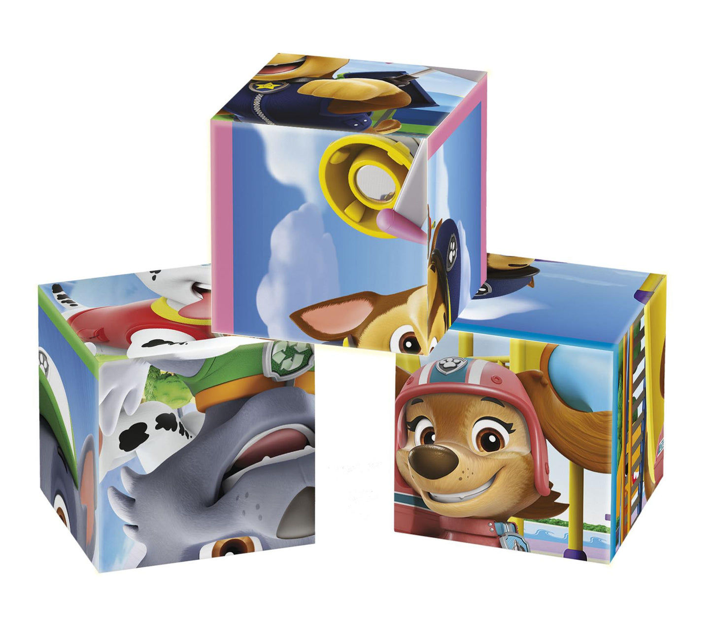 12 Cuburi Tip Puzzle - Patrula Catelusilor / 12