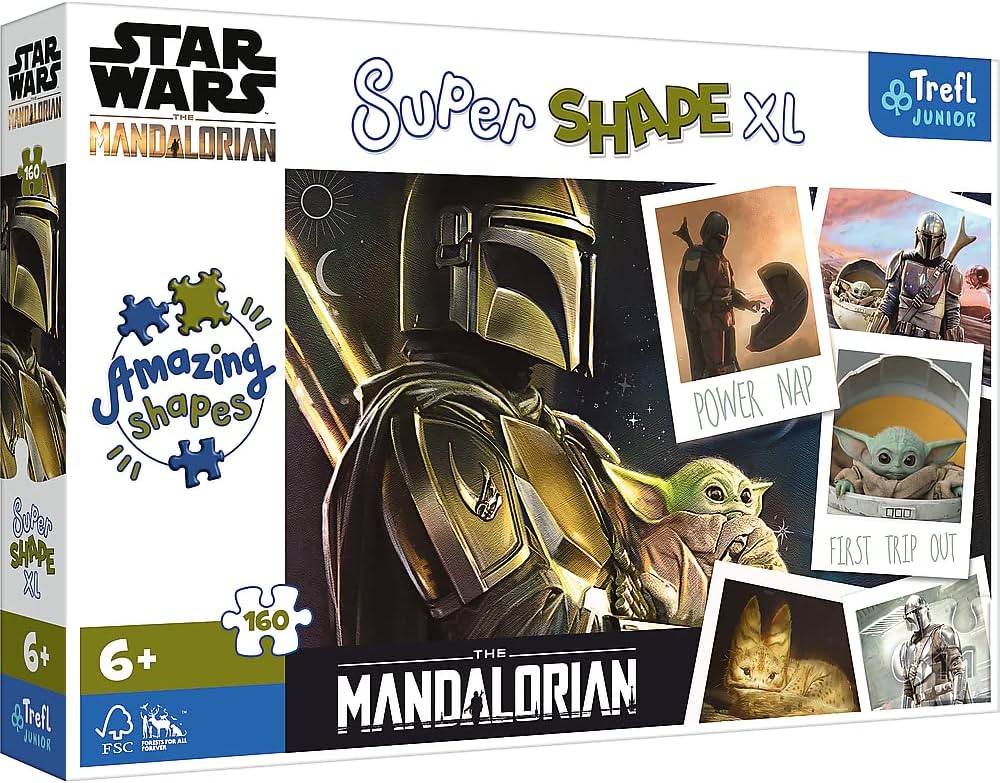 Puzzle 160 XL Super Shape - Mandalorianul (Baby Yoda)