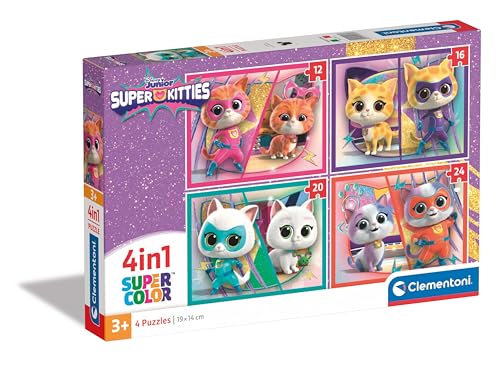 Puzzle Clementoni 4 In 1 - Disney Super Kitties