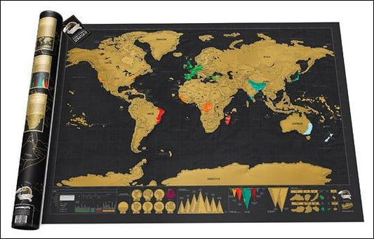 Scratch Map - Harta lumii razuibila 119x84 cm - XL Deluxe
