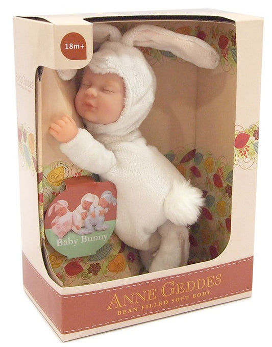 Anne Geddes Pui de iepuras 23 cm - alb