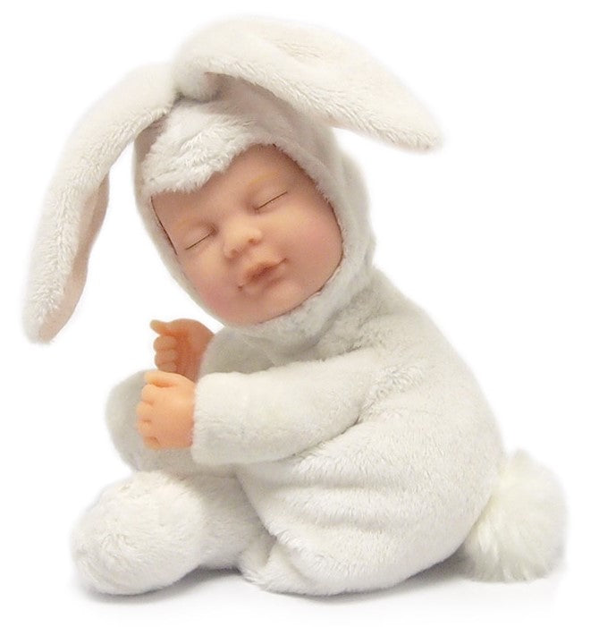 Anne Geddes Pui de iepuras 23 cm - alb