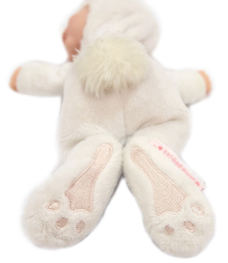 Anne Geddes Pui de iepuras 23 cm - alb