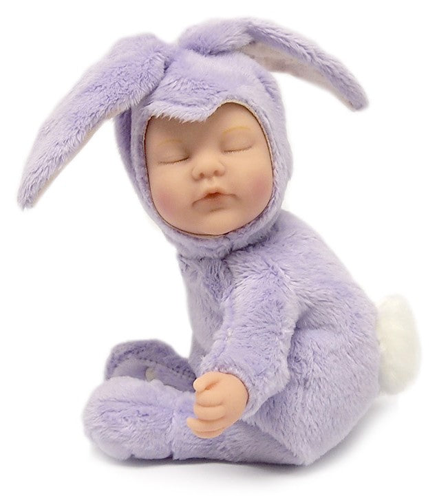 Anne Geddes - Pui de iepuras 23 cm - mov / 12