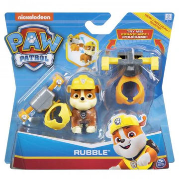 Figurine actiune Paw Patrol cu 2 uniforme - Rubble