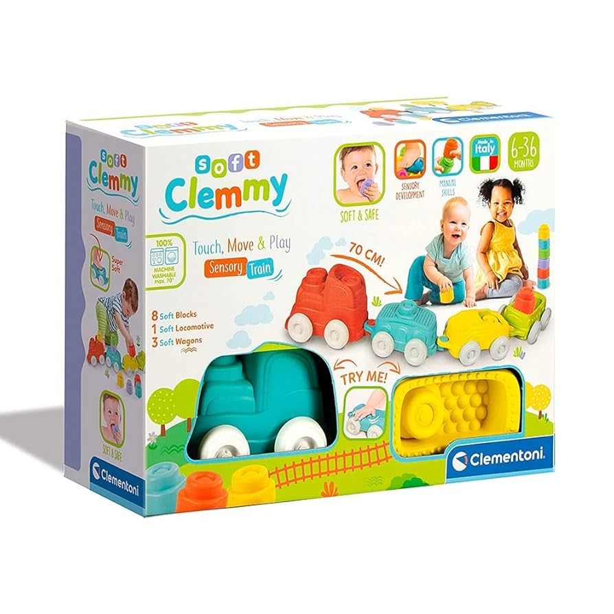 Touch, Move & Play - Sensory Train -  Tren cu caramizi moi