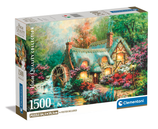 Puzzle Clementoni  1500 HQC COUNTRY RETR.COMPACT BOX