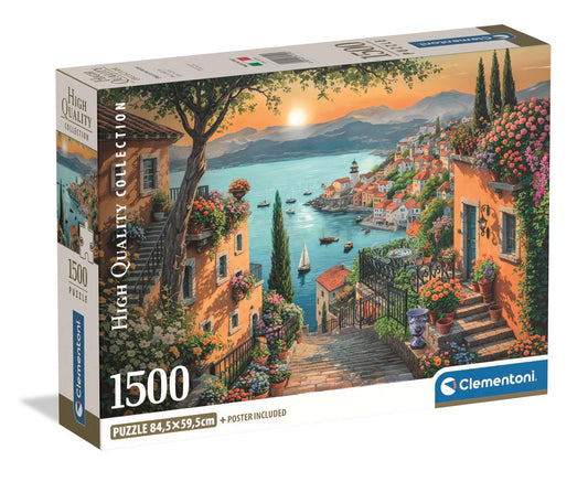 Puzzle Clementoni  1500 HQC ITALIAN SIGHT COMPACT BOX
