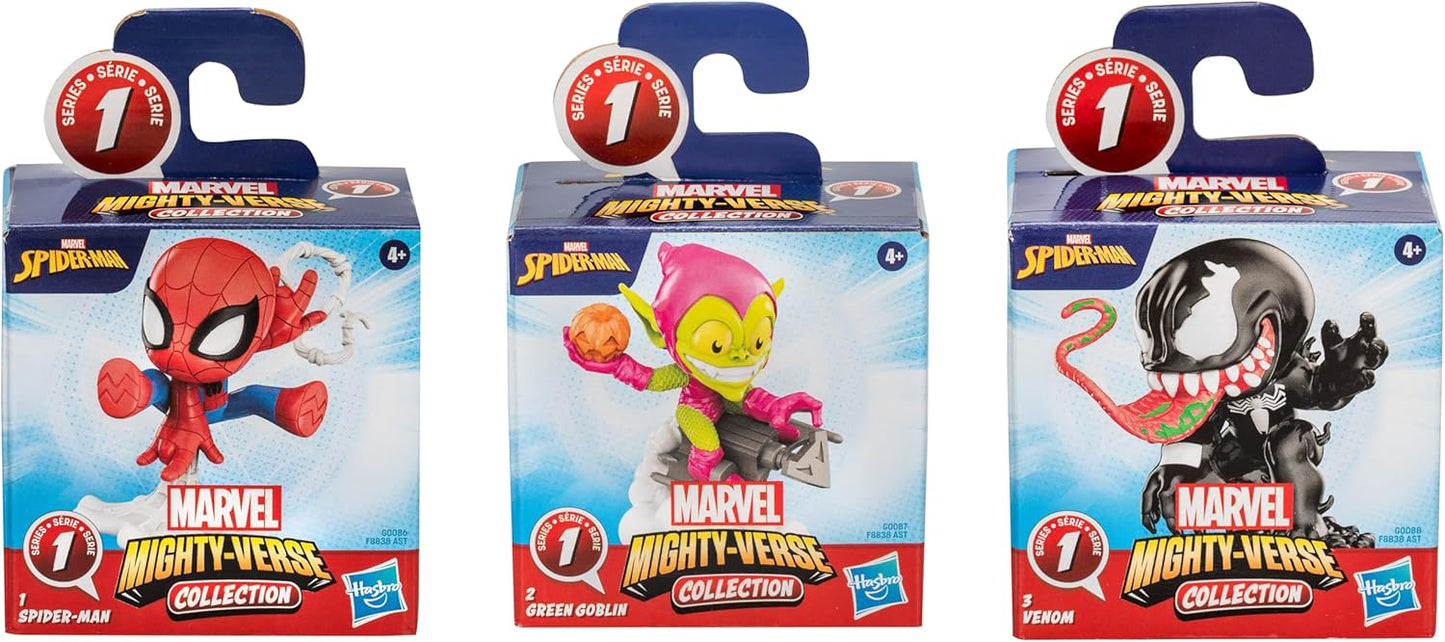 Figurina Spiderman Mighty Verse, 6 cm (set 3 bucati) asst.