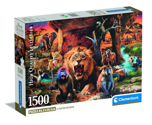 Puzzle Clementoni  1500 COMPACT BOX THE TRIBAL SOCIETY