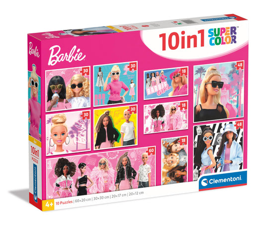 Puzzle Clementoni 10 In 1 (18-30-48-60) - Barbie