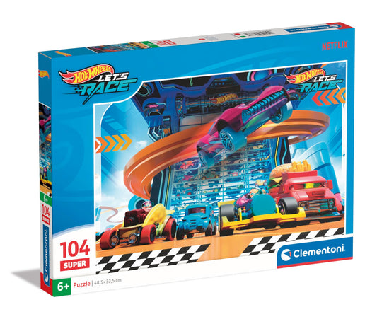 Puzzle Clementoni 104 Piese - Hotwheels