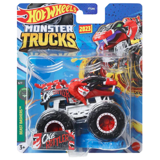 Mattel  Monster Trucks Beast Bashers - Cage Rattler