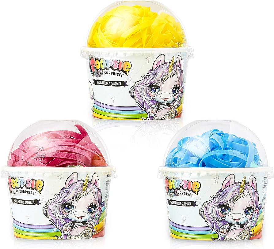Poopsie Slime Surprise! - set 3 bombe de baie + Bath Noodles