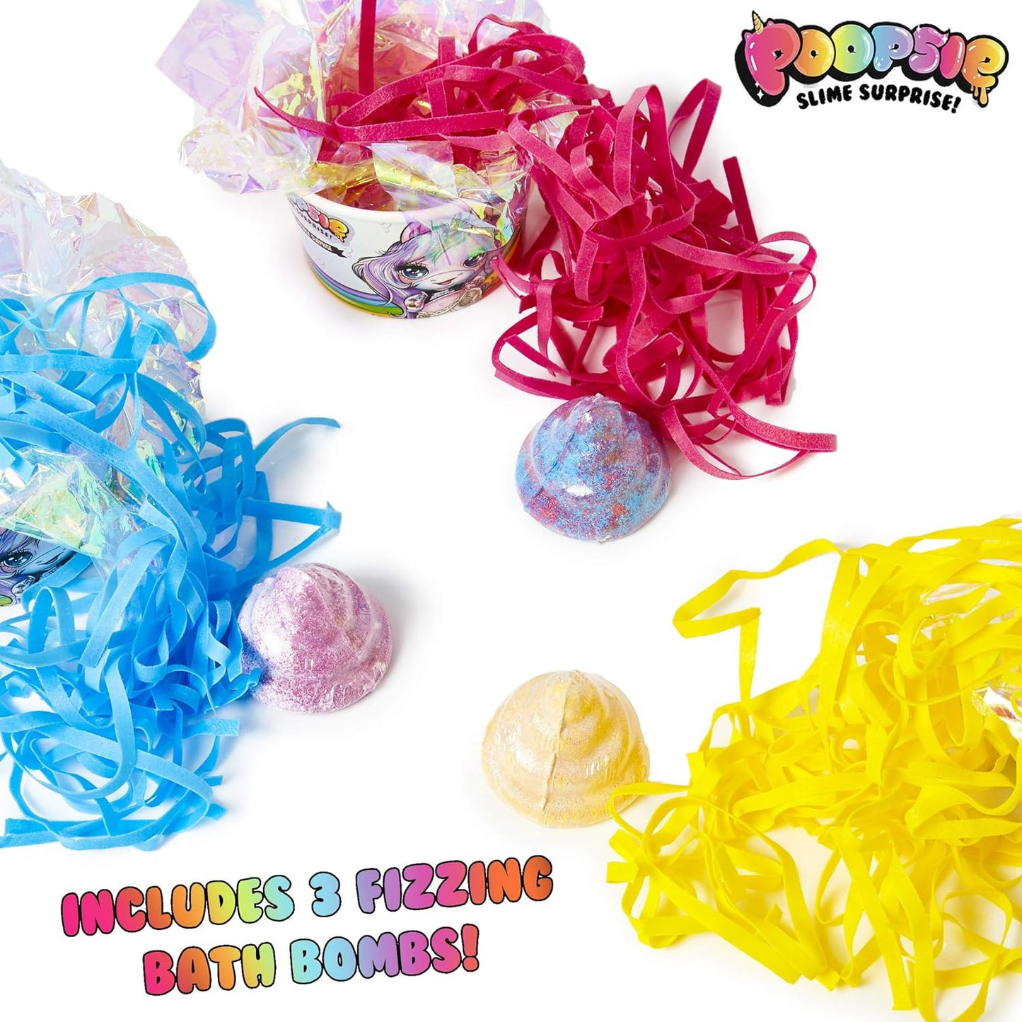 Poopsie Slime Surprise! - set 3 bombe de baie + Bath Noodles