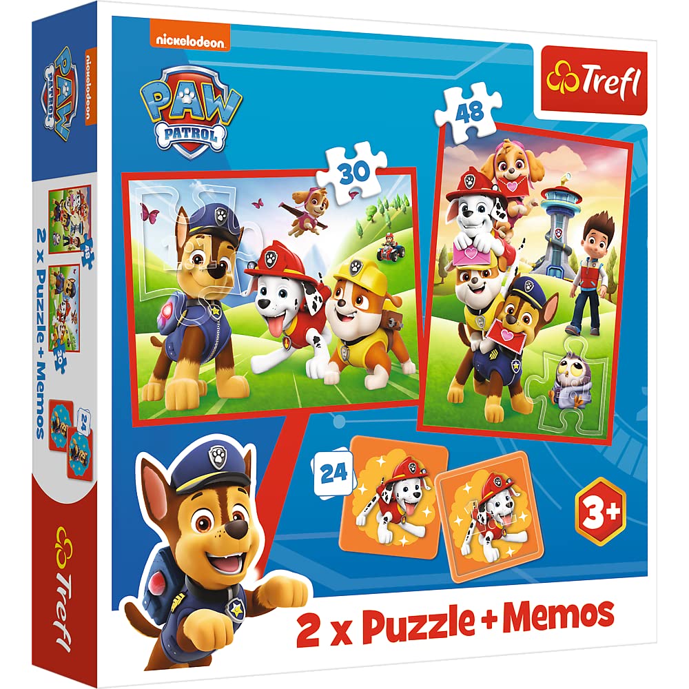 Puzzle 2x (30+48) + Memos (24) - Patrula Catelusilor in actiune