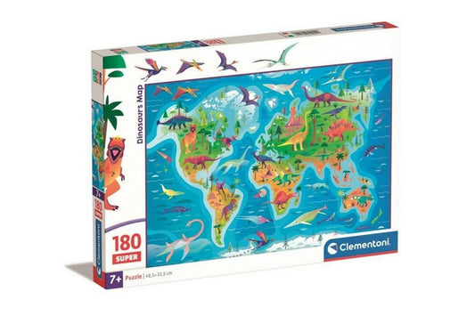 Puzzle Clementoni  180 SUPER DINOSAURS MAP =2024=