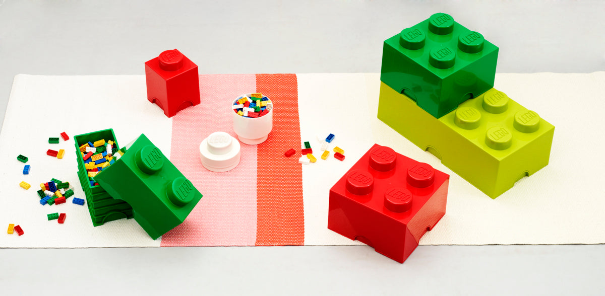 Cutie depozitare LEGO 2x1 - Verde