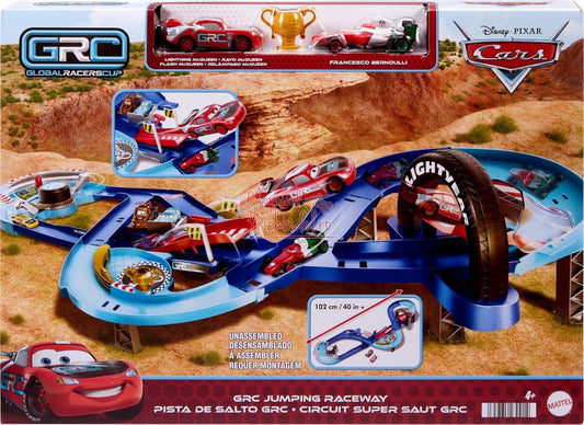 Mattel  Disney Cars Masinute cu pista circuit GRC cu sarituri