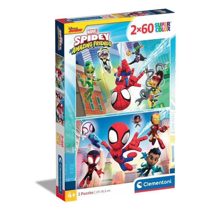 Puzzle Clementoni 2x60 Piese - Spidey And His Amazing Friends