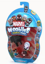 Set 3 Figurine Wooblies Marvel - Magnetic Power, cu lansator