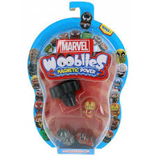 Set 3 Figurine Wooblies Marvel - Magnetic Power, cu lansator