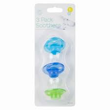 Set 3 Tetine (Suzete) BabyPure - b?ie?i (albastru ?i verde)
