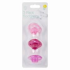 Set 3 Tetine (Suzete) BabyPure - feti?e (3 noan?e de roz)