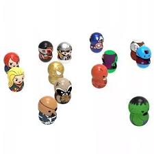 Set 3 Figurine Wooblies Marvel - Magnetic Power, cu lansator