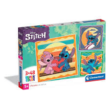 Puzzle Clementoni 3X48 Piese - Stitch 2025
