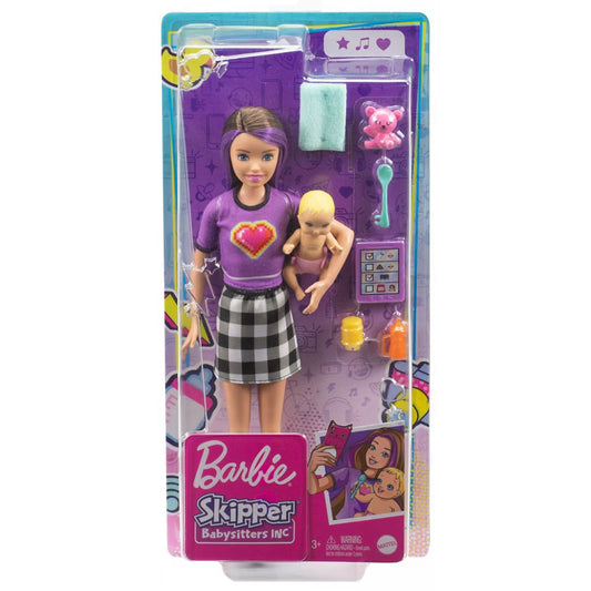 Mattel  Papusa Barbie - Skipper babysitter cu accesorii