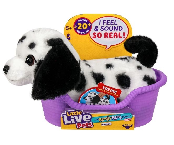 Plus interactiv Little Live Pets - Really Real Puppy, Pepper Dalmatianul