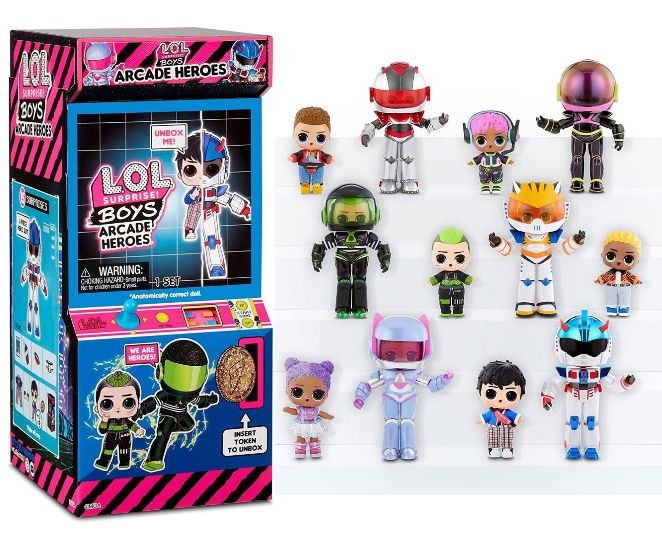 Papusa LOL Surprise Boys Arcade Heroes, asst
