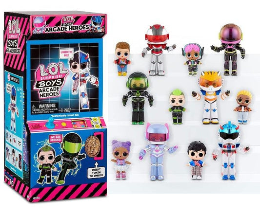 Papusa LOL Surprise Boys Arcade Heroes, asst