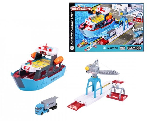 Majorette Nava de transport cu camion si macara / 4