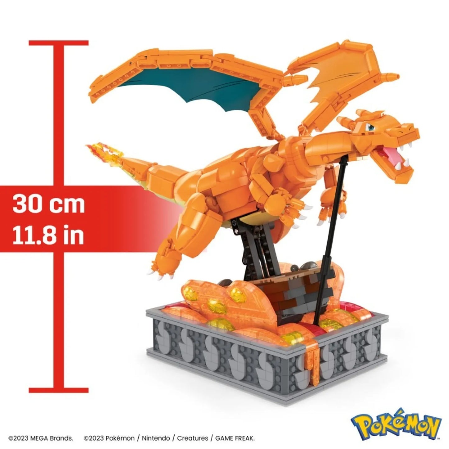 Mattel  Mega Construx Pokemon Motion Charizard, 1664 piese