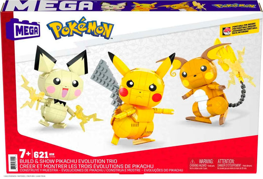 Mattel  Mega Construx Pokemon Evolution Trio, 621 piese
