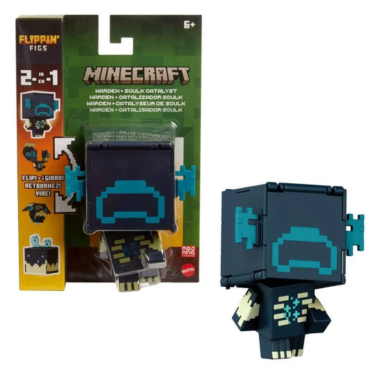 Mattel  Figurina Minecraft 2 in 1 Flippin Figs Warden