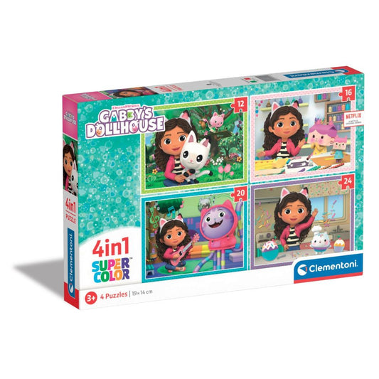 Puzzle Clementoni 4 In 1 - Gabby's Dollhouse