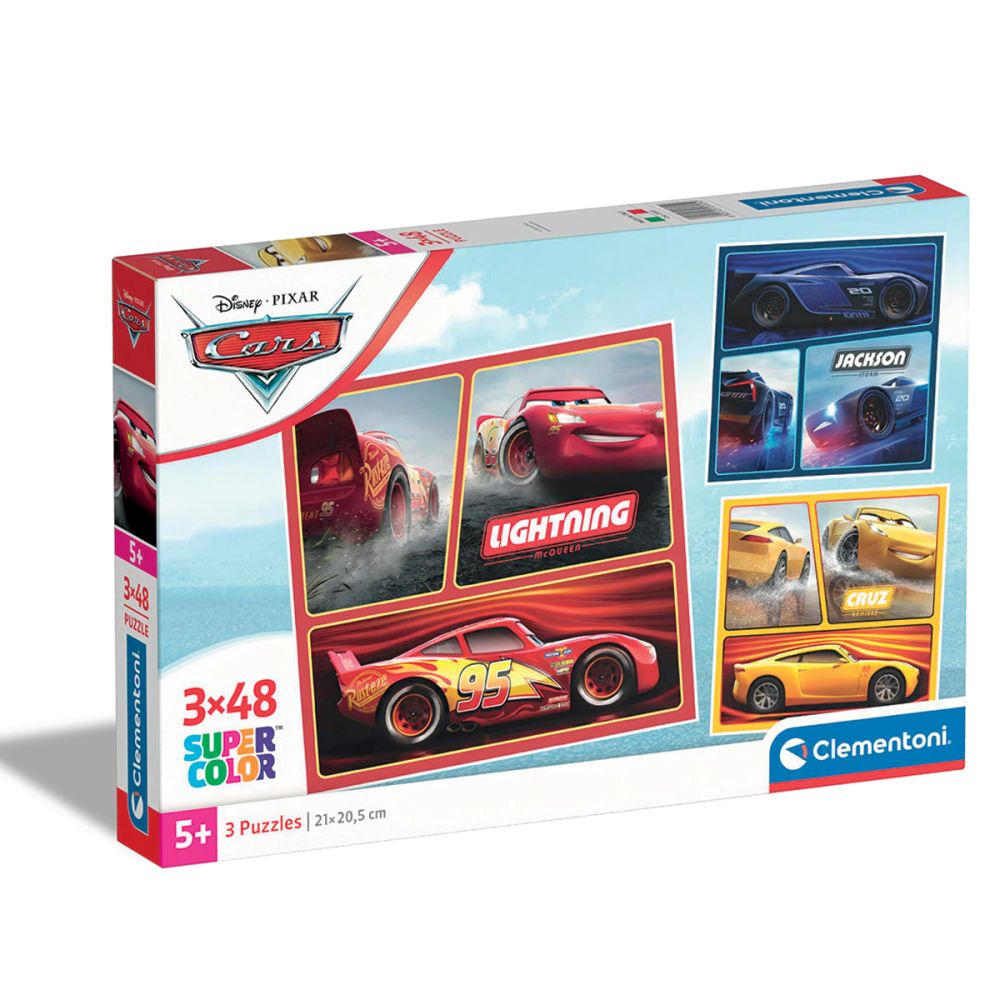 Puzzle Clementoni 3X48 Piese - Cars